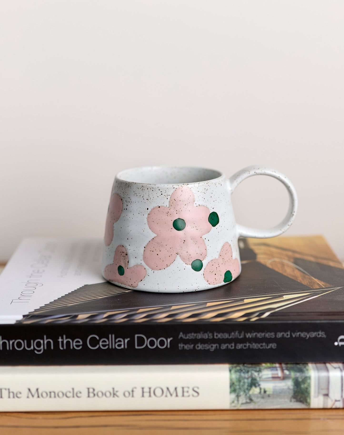 Gracie Large Handled Mug / Flower Garden