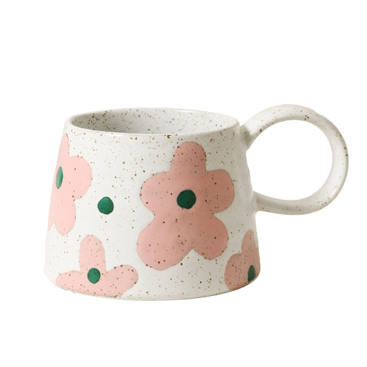 Gracie Large Handled Mug / Flower Garden